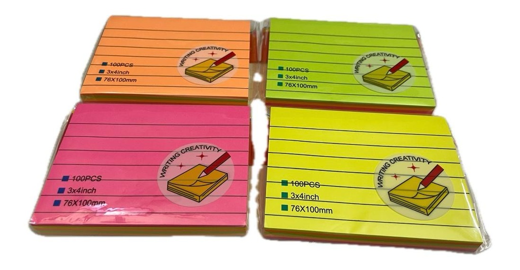 Sticky Notes Lined 76*100mm